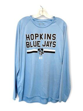 Under Armour x Hopkins Blue Jays Performance Long Sleeve Loose T-Shirt Sz XL